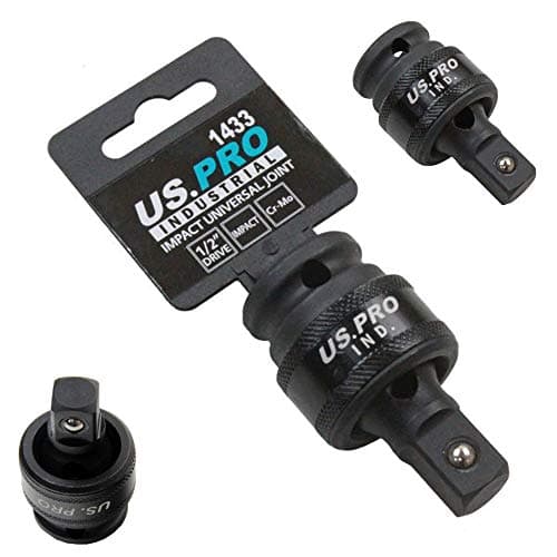 Image of US Pro Industrial 1/2" Drive Impact Universal Joint UJ Wobble Angle Extension Swivel