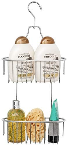 Image of simplywire – 2 Tier Hanging Shower Caddy – Rust Resistant – Chrome