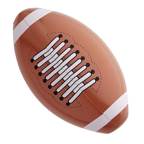 Image of Inflatable American Football 36cm USA Sport Theme Inflatable Blow-Up Party Decoration for Fancy Dress Accessory