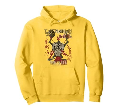 Image of Looney Tunes Tasmanian Devil Monster Rock Pullover Hoodie