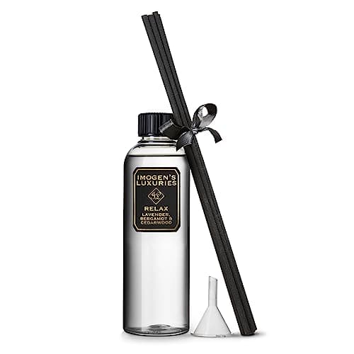 Image of Relax Aromatherapy Reed Diffuser Refill with Lavender, Bergamot & Cedarwood Essential Oils