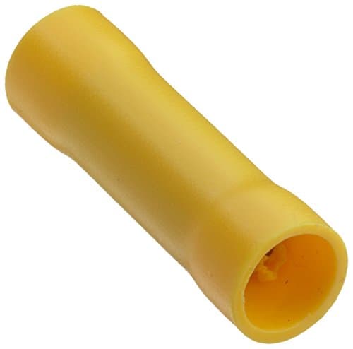 Image of Supco T1053 Butt Connector, Insulated, 12-10 Gauge, Yellow (Pack of 15)