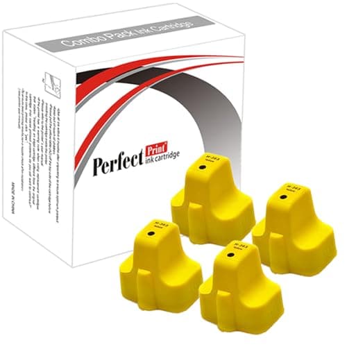 Image of PerfectPrint Compatible Ink Cartridge Replacement for HP 363 3108 3210 3310 8200 8230 8238 8250 8253 C3110 363 C5100 C5140 C5150 C5175 C5180 C5183 C51655 363LC (Yellow, 4-pack)