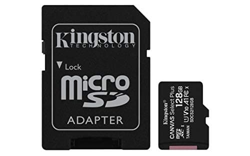 Image of Kingston Canvas Select Plus microSD Card SDCS2/128 GB Class 10 (SD Adapter Included)