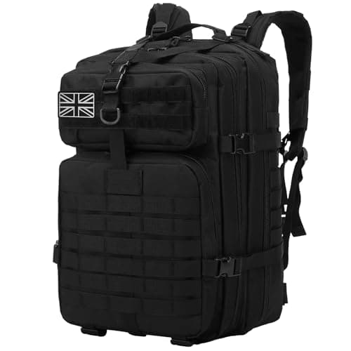 Image of Delgeo 45L Military Tactical Backpacks Molle Army Assault Pack 3 Day Bug Out Bag Hiking Treeking Camouflage Hunting Rucksack