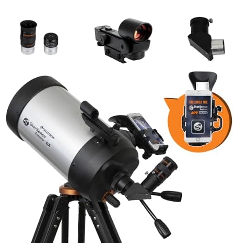 Image of Celestron 22462 StarSense Explorer DX 5” Smartphone App-Enabled Schmidt-Cassegrain Telescope Works with StarSense App to Help You Find Stars, Planets & More – iOS/Android Compatible