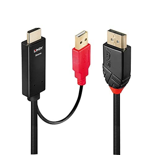 Image of LINDY 1m HDMI to DisplayPort Cable