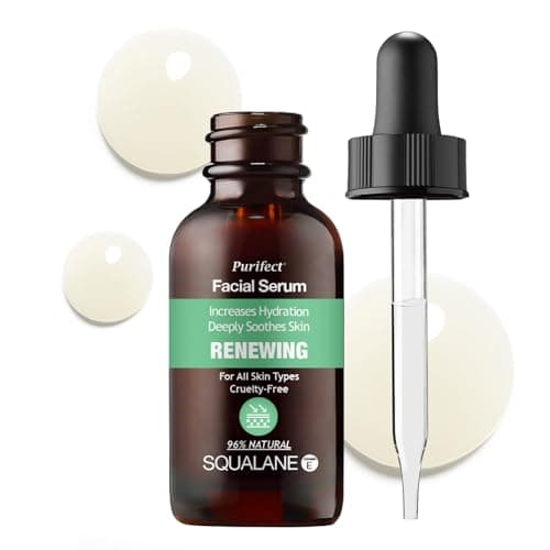 Image of Purifect Renewing Squalane Facial Serum, Helps Increase Hydration and Deeply Soothes Skin, With Arginine and Vitamin E Oil, Suitable for All Skin Types 30ml