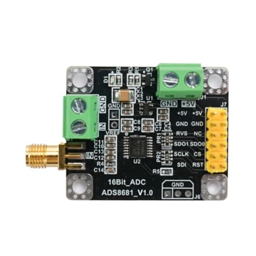 Image of Ehwisbe Analog-To-Digital Converter 16 Bit ADC ADS8681 Data Acquisition Module 1MSPS Sampling Rate Single-Stage/Two-Stage Design