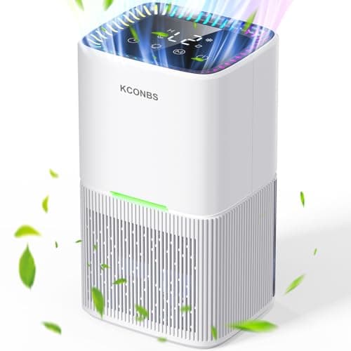 Image of Dehumidifier 1800 ml, Electric Dehumidifier, Dehumidifier with LED Display and 7 Color Illumination, Automatic Shut-Off, 24-Hour Timer, 850ml/day, for Bathroom and Bedroom