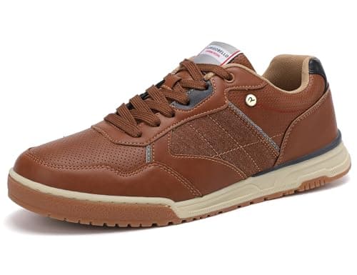 Image of ARRIGO BELLO Mens Trainers Fashion Sneakers Casual Shoes Walking Athletic Sizes 7-11 UK (B Brown, Size_8)