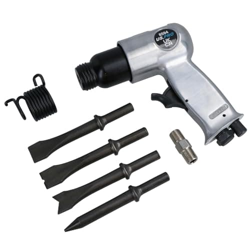 Image of 150mm Pneumatic Air Hammer Chisel Breaker Plus Chisels for Body Panel Work