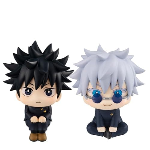 Image of 2pcs JJK Figure Fushiguro Megumi Look Up Figure, 10cm Anime Action Figure Model Statue Cake Topper Decoration Handmade Collectible Gifts for Fans