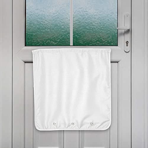 Image of Nevkha Letter Box Catcher for Mail, Letters, Post, Small Packages. Alternative to Letterbox Cage, No Screws Required Will Attach to Doors and Letterboxes with Strong Adhesive (White)