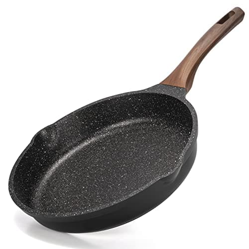 Image of ZUOFENG Nonstick Frying Pan Skillet 20CM, Stone Pans Cookware Granite Coating, Non-Stick Saucepans Omelette Induction Pans.