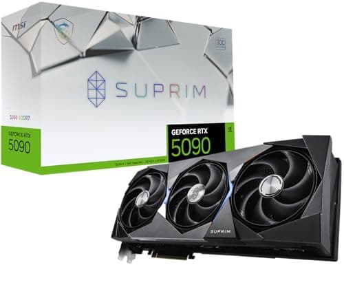 Image of MSI Gaming RTX 5090 32G SUPRIM SOC Graphics Card (32GB GDDR7, 512-bit, Extreme Performance: 2580 MHz, DisplayPort x3 2.1a, HDMI 2.1b, NVIDIA Blackwell Architecture)