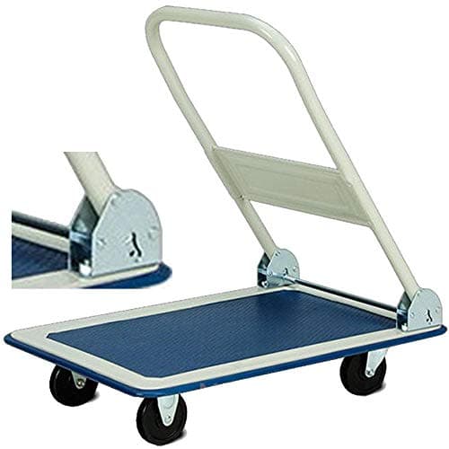 Image of TAHA ® 150Kg Heavy Duty Folding Trolley Cart Platform Flat Barrow Sack comfortable