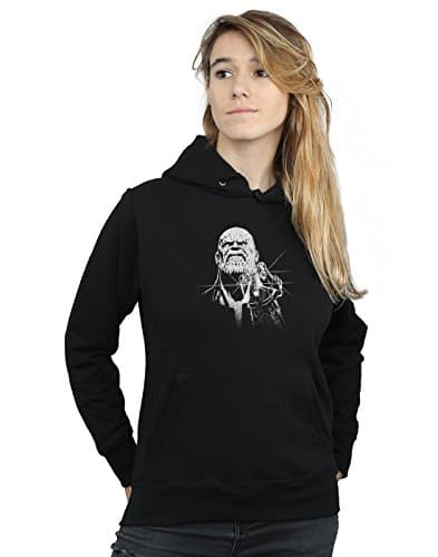 Image of Marvel Women's Avengers Infinity War Fierce Thanos Hoodie Black XX-Large