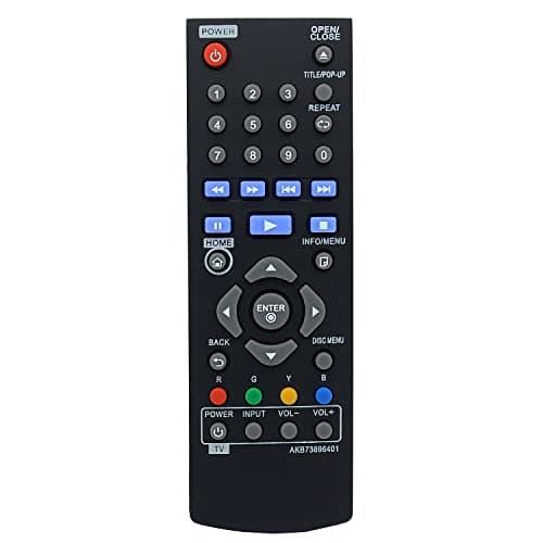 Image of AKB73896401 Remote Control Replacement for LG Blu-ray Disc DVD Player BPM25 BPM34 BPM35 UP870 UP875 BP250-N BP255-N BP340 BP350-N UP870-N