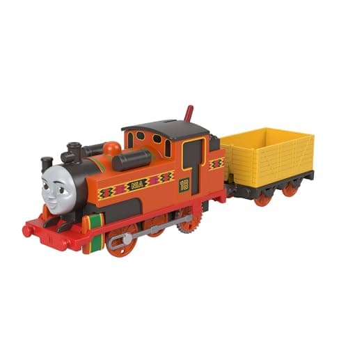 Image of Thomas & Friends Motorized Toy Train, Classic Nia Battery-Powered Engine & Cargo Car, Storytelling Play for Preschoolers, JGF97