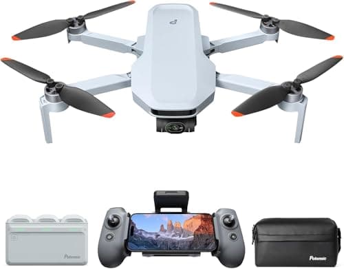 Image of Potensic ATOM 2 Drone with Camera for Adults 4K Video, 8K Photo, Under 249g, 3-Axis Gimbal, 10KM Transmission, AI Track, Vertical Shooting, AI Night Shot, QuickShots, Fly More Combo (96-Min Flight)