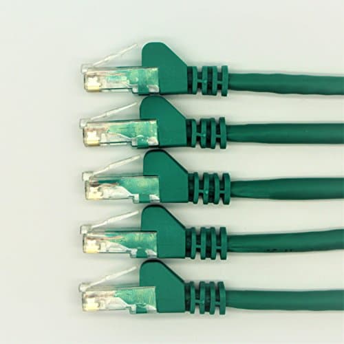 Image of RGB Networks Ltd 5-Pack 0.5m RJ45 Cat 6 Ethernet Patch LAN Network Cable (5-Colour Bundle) - R1300A (0.5, Green)