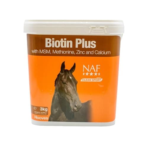 Image of NAF Biotin Plus 3kg – High-Strength Hoof Supplement for Horses – With Biotin, Methionine, Zinc & Calcium – Supports Strong Hoof Growth & Horn Quality