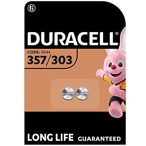 Image of Duracell Specialty 357/303 Silver Oxide Battery 1,55V, pack of 2 (SR44 / V357/ V303 / SR44W / SR44SW), Suitable for use in Watches, Calculators and Medical Devices