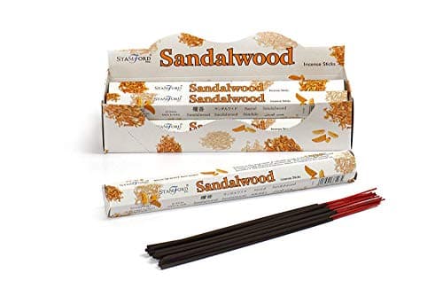 Image of STAMFORD INC. 37107 Sandalwood Incense Sticks, 20 Sticks x 6 Packs