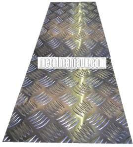 Image of Aluminium 5 bar tread plate 1000mm x 100mm x 2mm