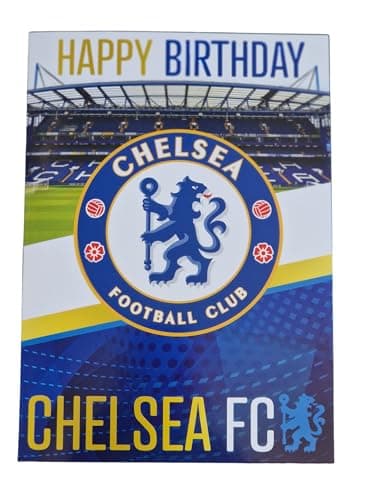 Image of Chelsea FC Birthday Card Musical Sound Card Plays 'Blue is the Colour' When Opened