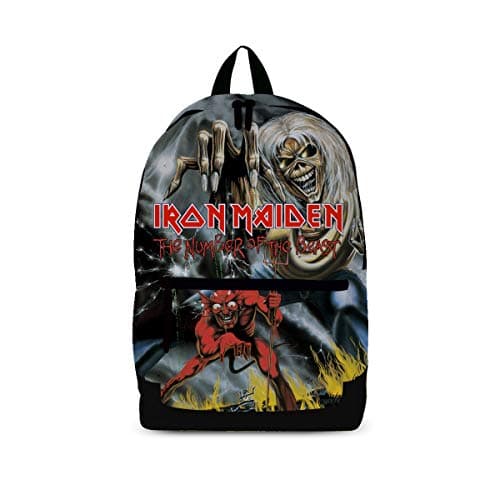 Image of Rocksax Unisex Iron Maiden - Number Of The Beast Backpack, Black, 43cm X 30cm X 15cm UK