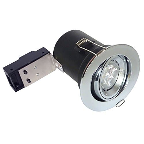 Image of BELL Centre Tilt Fire Rated Chrome Downlight 240V