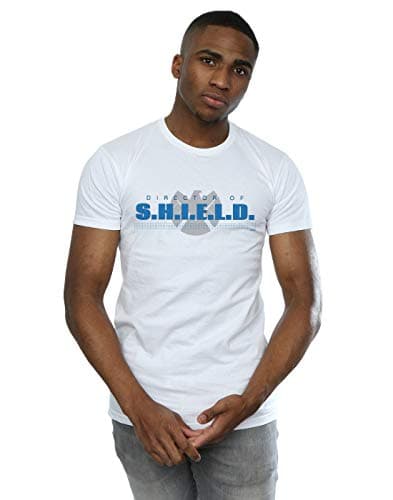 Image of Marvel Men's Agents of S.H.I.E.L.D. Director of S.H.I.E.L.D. T-Shirt White XX-Large