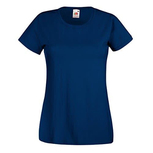 Image of Fruit of the Loom T-Shirt, women's, blue navy, L