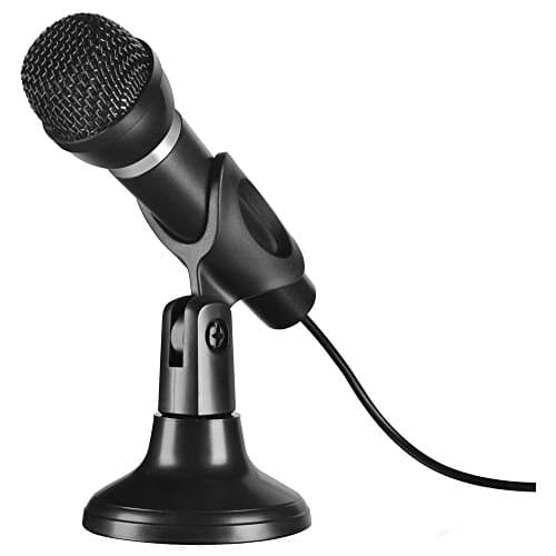 Image of Speedlink CAPO Desk & Hand Microphone - table and handheld microphone - excellent sound quality for voice and vocal recordings, black