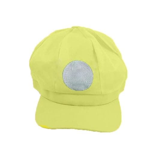 Image of jokeshop Mario Luigi Wario Waluigi Toad Hat Cap Plumber Bros Overalls Video Game Character Fancy Dress Cosplay Costume Party (Yellow - Wario)