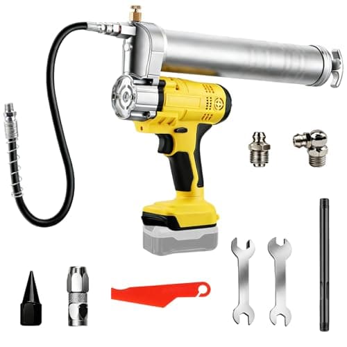 Image of Kocusu Cordless Grease Gun Compatible with Dewalt 20V Battery, 12000 PSI High Pressure Electric Grease Gun, Grease Gun with 22in High Pressure Hose, for Trucks, Mechanical, Farms(Without Battery)