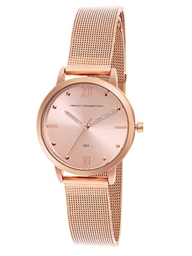 Image of French Connection Analog Watch for Women -FCE20R, Rose Gold