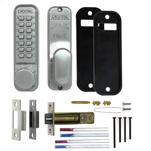 Image of Ironmongery Solutions® Digital Door Lock – Keyless Electronic Access Control Lock for Residential & Commercial Doors (Without Hold Back, Satin)
