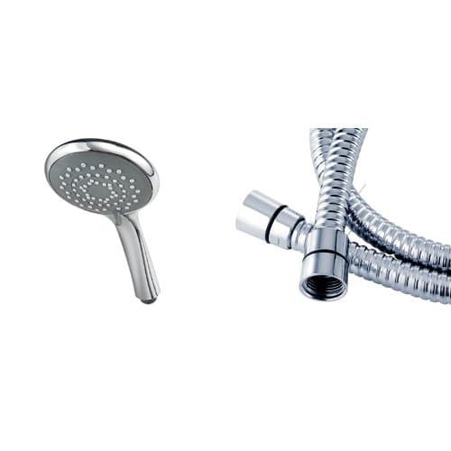 Image of Triton 5 Position Shower Head- Chrome with Triton 1.75m Shower Hose - Chrome