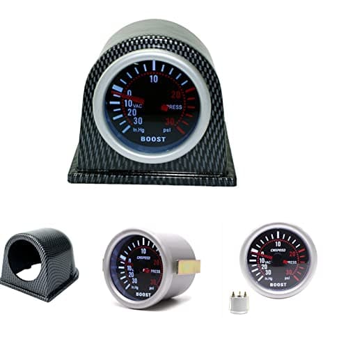 Image of Fiacvrs 2in 52mm Universal Car Motorcycle Parts Turbo Boost Gauge Kit Pointer Display
