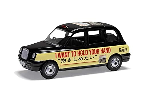 Image of Corgi Diecast Model Cars - CC85934 The Beatles London Taxi 'I Want to Hold Your Hand' - Men & Women Souvenir Gifts from UK - Small Die Cast Toy Car Models for Boys, Gift for Motor Enthusiasts