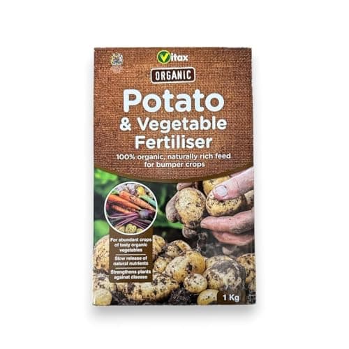 Image of Vitax Organic Potato & Vegetable Fertiliser 1kg – Natural Plant Food for Potatoes, Vegetables & Root Crops – Rich in Nitrogen, Phosphorus & Potassium for Strong Growth & High Yields