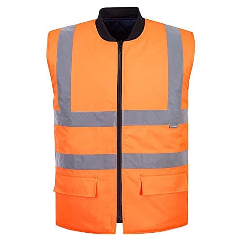 Image of Portwest Hi-Vis Reversible Bodywarmer, Size: XL, Colour: Orange, S469ORRXL