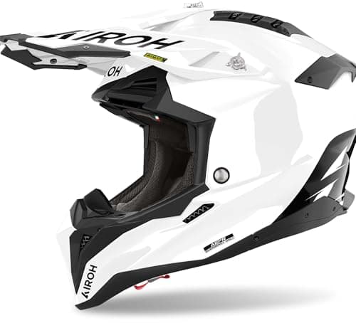 Image of AIROH Aviator 3 FIM Colour White Gloss L