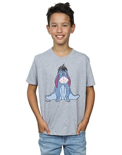 Image of Disney Boys Winnie The Pooh Classic Eeyore T-Shirt 9-11 Years Sport Grey