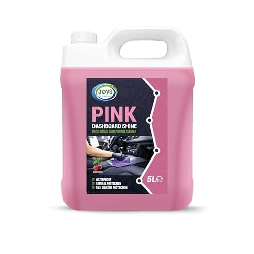 Image of JOVS Pink Dashboard Shine 5L - Cherry Fragrance | Ultimate Cleaner And Shine for Car Dashboards | Interior & Plastic Restorer | Professional Grade with Refreshing Scent