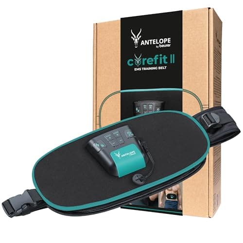 Image of Antelope Corefit II EMS Training Belt, targeted Stimulation of The Abdominal and Back Muscles, Effectively Supports Muscle Building & Fat Burning, 9 Training Programs, for Women and Men