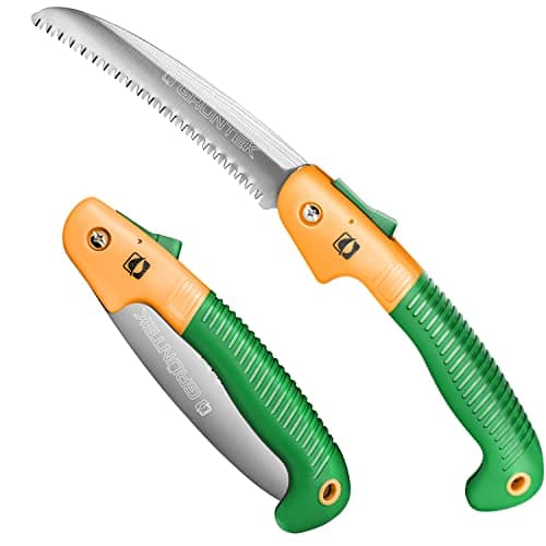 Image of GRÜNTEK Folding Hand Saw Shark - Camping/Pruning Saw for Effortless Cutting